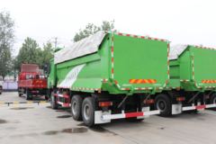 恭喜国六渣土自卸车用户提车6台 喜提欧曼GTL自卸车