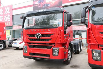 上汽红岩 杰狮M500重卡 430马力 6X4 牵引车(H8A后桥)(平顶)(CQ4256HYVG334B)