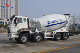 重汽豪瀚底盘&nbsp;混凝土搅拌车外观                                                图片