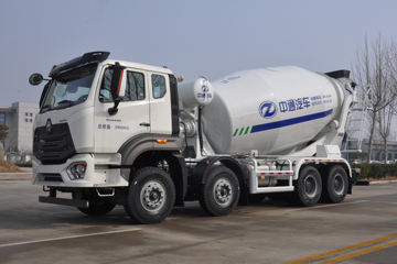 中国重汽 豪瀚N5G 340马力 8X4 7.7方混凝土搅拌运输车(东岳牌)(ZTQ5310GJBZ5N30E)