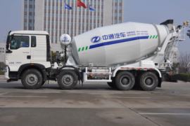 重汽豪沃(HOWO)底盘&nbsp;混凝土搅拌车外观                                                图片