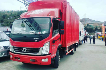现代商用车 泓图300 130马力 4.18米单排厢式轻卡(CHM5041XXYZDB33V)