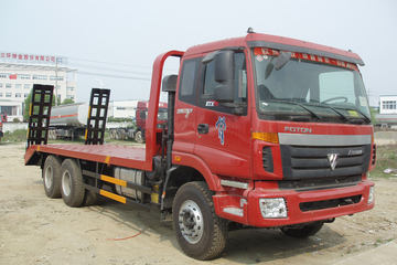 福田欧曼底盘&nbsp;平板运输车外观图片