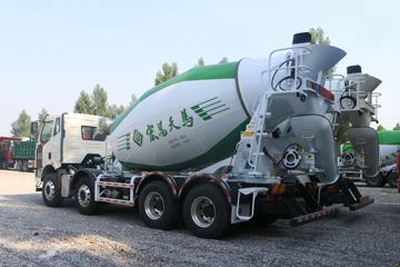 一汽解放底盘&nbsp;混凝土搅拌车外观                                                图片