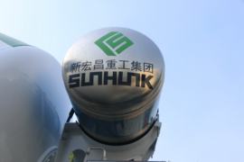 一汽解放底盘&nbsp;混凝土搅拌车上装                                                图片