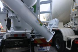 一汽解放底盘&nbsp;混凝土搅拌车上装                                                图片