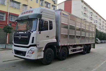 东风商用车 天龙VL重卡 420马力 8X4 9.35米畜禽运输车(程力威牌)(CLW5310CCQD5)