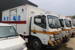 福田 欧马可S3系 131马力 4X2 4.07米易燃气体厢式运输车(国六)(红宇牌)(HYJ5040XRQ-BJ)