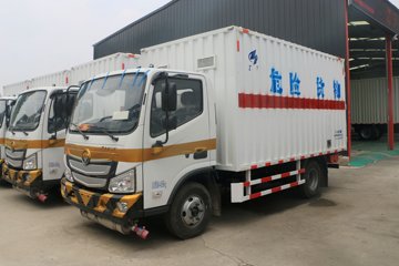 福田 欧马可S3系 131马力 4X2 4.07米易燃气体厢式运输车(国六)(红宇牌)(HYJ5040XRQ-BJ)