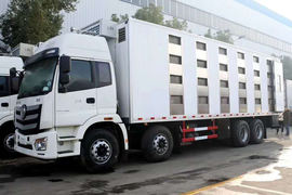 福田欧曼底盘&nbsp;畜禽运输车外观图片