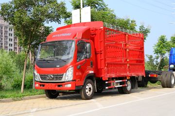 现代商用车 泓图300 150马力 4X2 4.165米单排仓栅式轻卡(CHM5040CCYZDC33T)