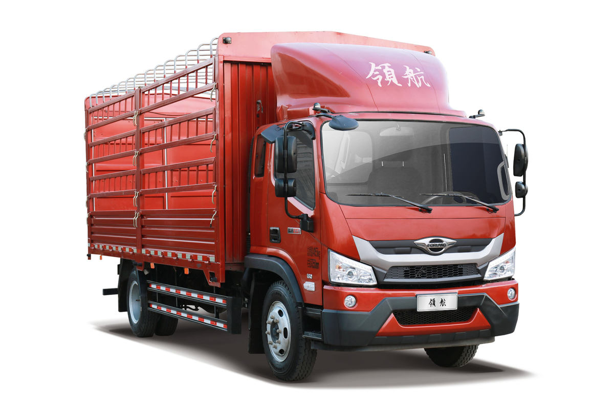 福田 时代领航ES5 200马力 4X2 4.8米排半仓栅式载货车(国六)