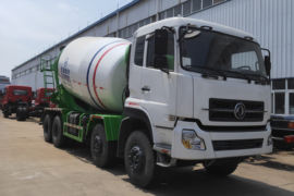 东风天龙&nbsp;混凝土搅拌车外观                                                图片