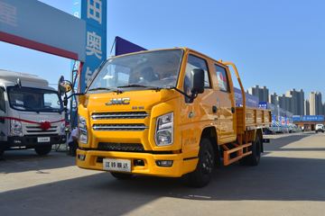江铃 新款顺达窄体 116马力 2.755双排栏板轻卡(国六)(JX1041TSCB26)