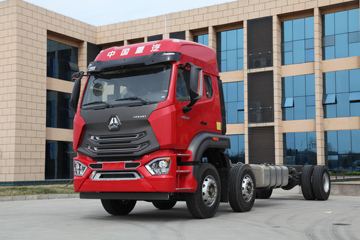中国重汽 豪瀚N5G重卡 310马力 6X2 9.52米翼开启厢式载货车(ZZ5255XYKM56C3E1)