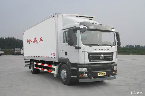 中国重汽 汕德卡SITRAK G5 250马力 4X2 6.8米冷藏车(ZZ5166XLCK521GF1)
