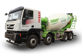 上汽红岩底盘&nbsp;混凝土搅拌车外观                                                图片