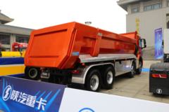 陕汽重卡 德龙H6000 400马力 8X4 6.5米混合动力自卸车