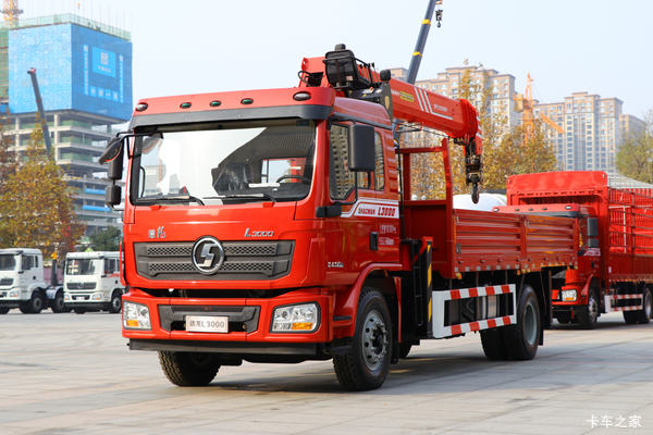 陕汽重卡 德龙L3000 复合版 350力 4X2 5.8米随车吊(国六)