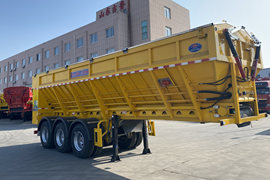 智能传送带挂车 粉粒物料运输半挂车外观图片