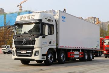 陕汽重卡 德龙X5000 8X4 9.4米冷藏车(新飞牌)(国六)