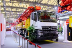 奔驰 435马力 8X4 混凝土泵车(三一牌)(SYM5442THBEB)