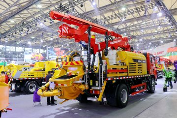 三一专用底盘&nbsp;泵车外观                                                图片