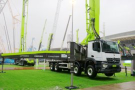 奔驰底盘 泵车&nbsp;泵车外观                                                图片