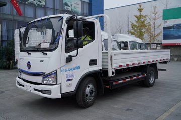 福田 奥铃智蓝 4.5T 4.18米单排纯电动栏板轻卡(BJ1045EVJA9)