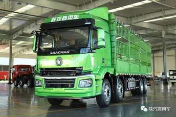 陕汽商用车 轩德X3重卡 轻量化版 385马力 8X4 9.5米仓栅式载货车(SX5310CCYMP5)