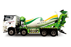 青岛解放 JH6重卡 320马力 8X4 7.6方混凝土搅拌车(神州永达牌)(凸地板)(AYD5312GJBCA30)