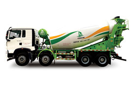 重汽豪沃(HOWO)底盘&nbsp;混凝土搅拌车外观                                                图片