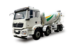 陕汽重卡底盘&nbsp;混凝土搅拌车外观                                                图片