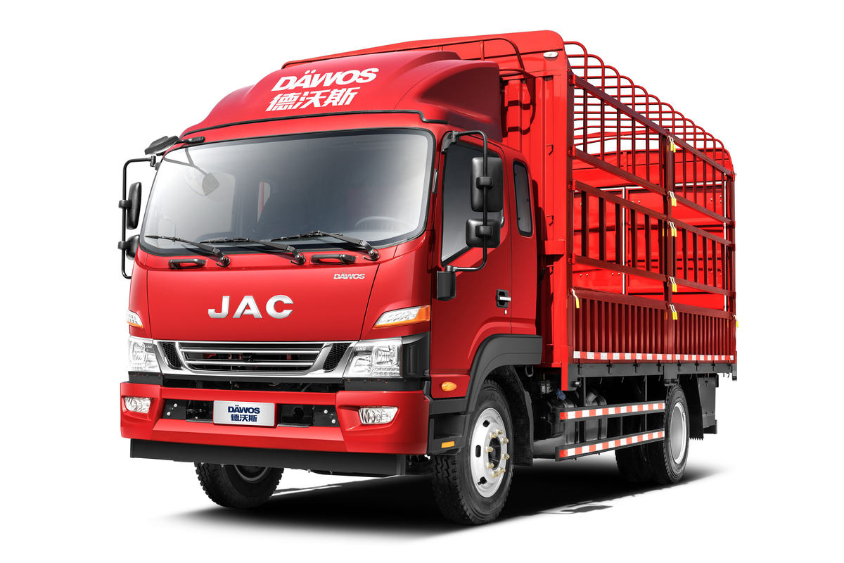 江淮 德沃斯V8 170马力 5.48米排半仓栅式载货车