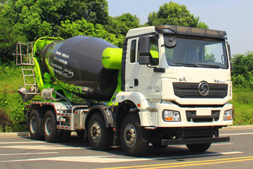 陕汽重卡 德龙新M3000 350马力 8X4 8方混凝土搅拌运输车(中联牌)(ZLJ5318GJBLE)