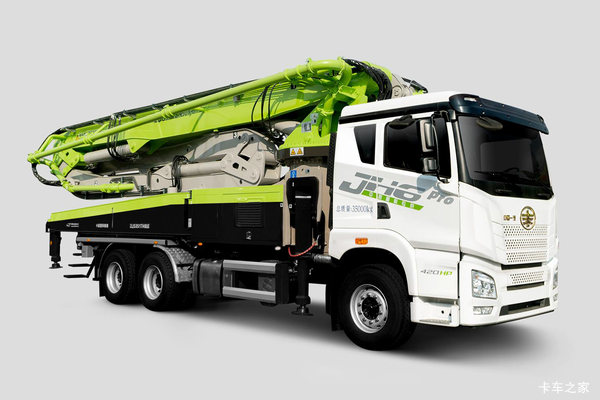 青岛解放 JH6 430马力 6X4 混凝土泵车(中联牌)(ZLJ5340THBJF)