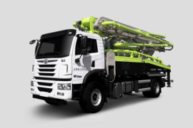 青岛解放底盘&nbsp;泵车外观                                                图片