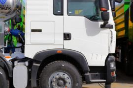 重汽豪沃(HOWO)底盘&nbsp;混凝土搅拌车外观                                                图片