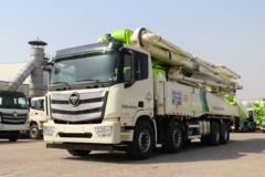 福田 欧曼EST 470马力 8X4 L10 58米混凝土泵车(雷萨牌)(BJ5449THB-XF)