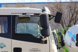 福田欧曼底盘&nbsp;混凝土搅拌车外观                                                图片