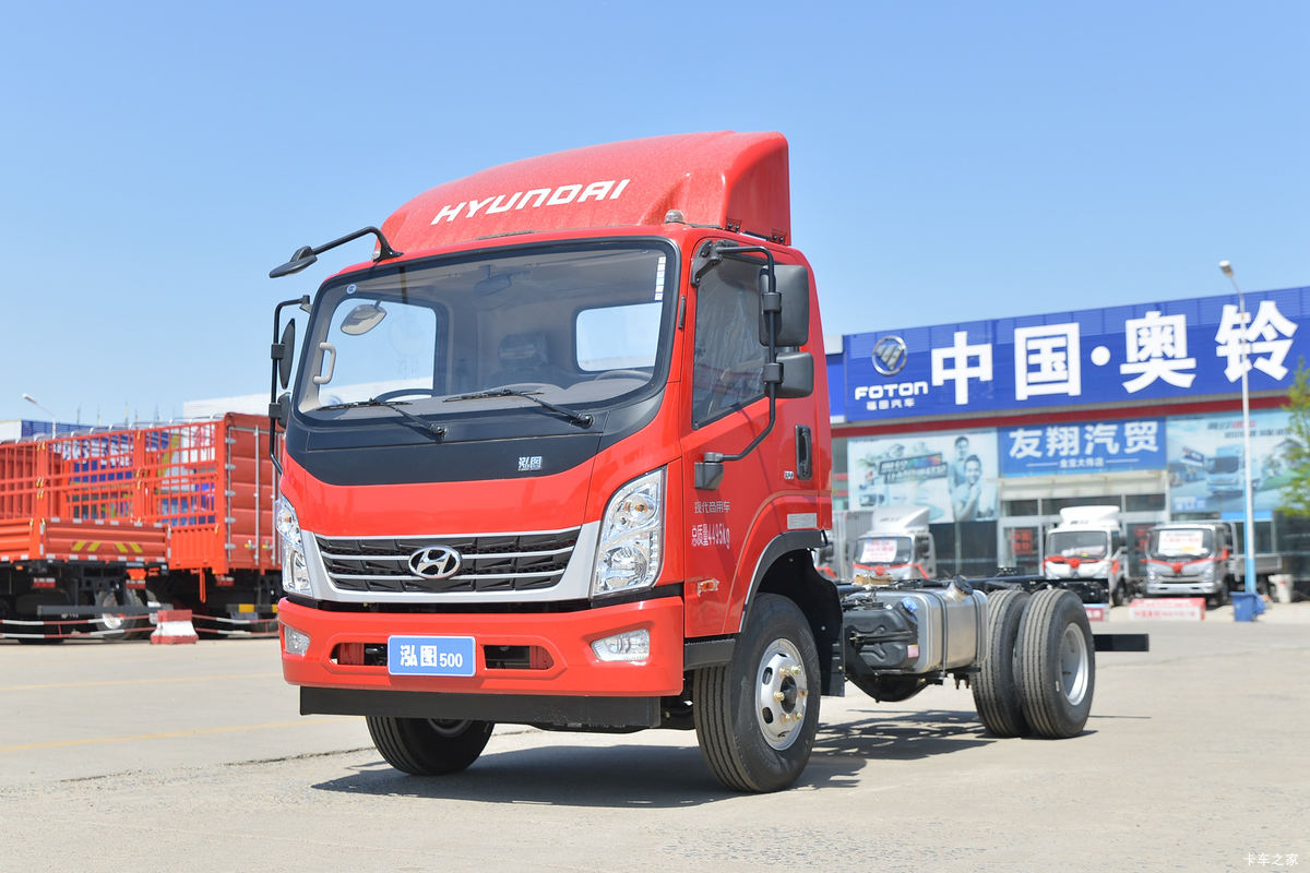 现代商用车 泓图500 170马力 4.165米单排仓栅轻卡