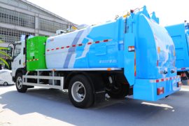 上汽跃进底盘&nbsp;垃圾运输车外观图片