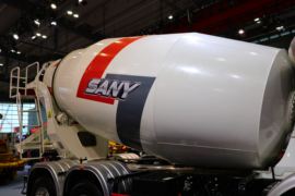 三一重工&nbsp;混凝土搅拌车上装                                                图片