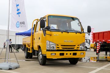 庆铃 五十铃100P 120马力 3.235米双排栏板轻卡(国六)(气刹)(QL1042BUHW)