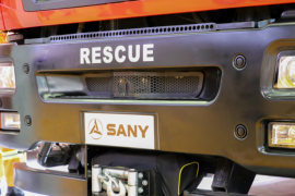 三一汕德卡底盘消防车&nbsp;消防车外观图片