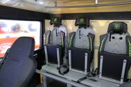 三一汕德卡底盘消防车&nbsp;消防车驾驶室图片