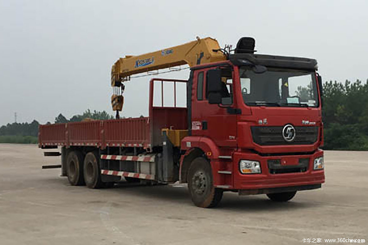 陕汽重卡 德龙新M3000 加强版 300马力 6X4 随车吊(后桥16T)