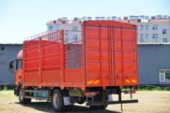 中国重汽 汕德卡SITRAK G5中卡 240马力 4X2 6.8米仓栅式载货车(ZZ5186CCYM501GE1)