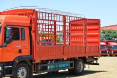 中国重汽 汕德卡SITRAK G5中卡 240马力 4X2 6.8米仓栅式载货车(ZZ5186CCYM501GE1)