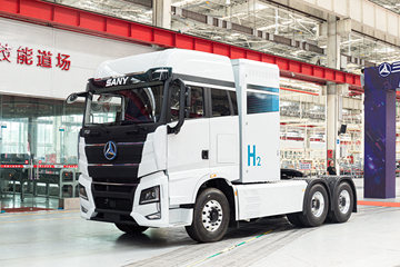 三一重卡 江山版 6X4 氢燃料牵引车